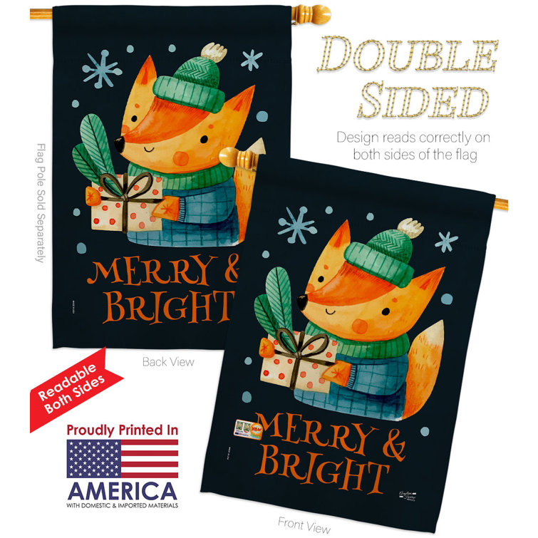 Angeleno Heritage Double Sided 40'' H x 28'' W Polyester Christmas